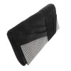 neXxtten Fashion Satin Fabric Clutch Bag with Folded Front Rhinestone