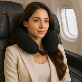 Kamaca Neck Cushion, Neck Support with Skin-Friendly Soft Plush