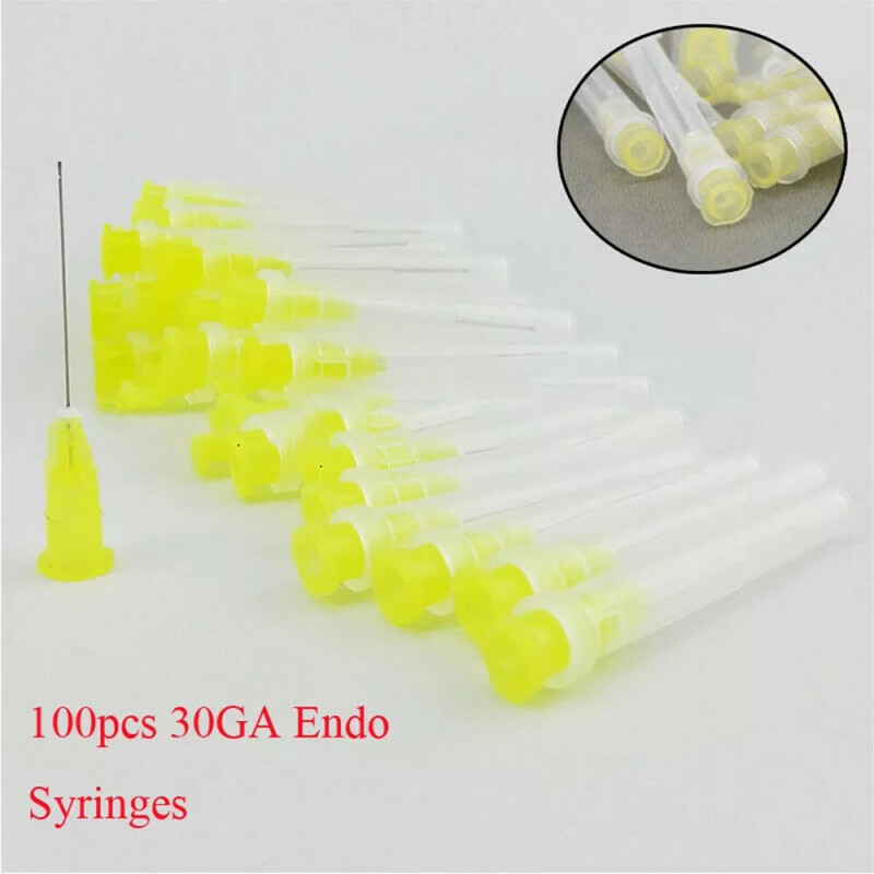 Unbranded 100pcs Dental Endo Irrigation Needle Tip 30GA End-Closed Side