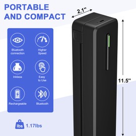 wbk® Tattoo Stencil Printer,Portable-Wireless-Bluetooth-Thermal-Inkless Tattoo Printer Machine with 10pcs Tattoo Transfer Paper,Compatible with Phone/Pc&Pad