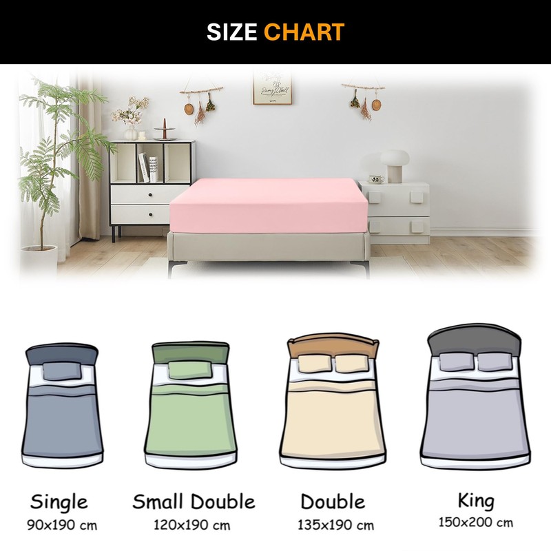 Single Fitted Sheet (30cm) - Ultra Soft Microfibre Bed Sheets,