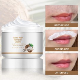 Crema Depilatoria Facial, Crema De Depilación Facial De Coco