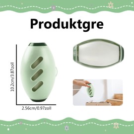 Katomi Reusable Lint Roller Green - Washable Lint Remover & Pet Hair Roller, Environmentally Friendly Clothes Brush for Home & Travel, Pet Owners