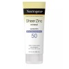 Neutrogena SheerZinc Dry-Touch SPF50 Sunscreen Broad Spectrum Hypoallergenic 3oz
