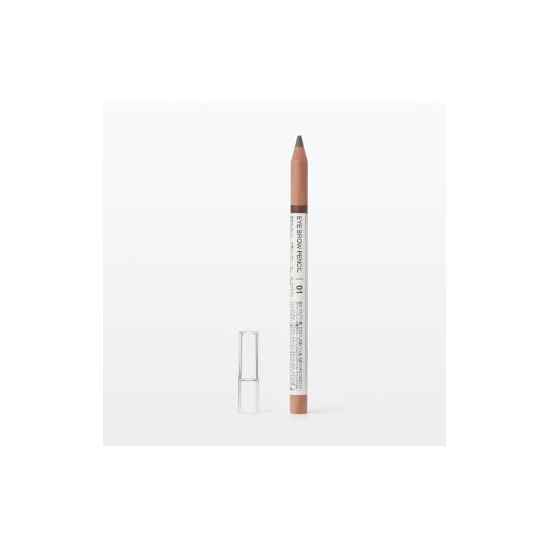 MUJI OAP77A4S Wooden Shaft Eyebrow Pencil Dark Brown