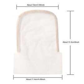 YANTAISIYU 3 Pieces 4X4 Inch Lace Net Wig Accessories Lace Base Net Frontal Closure Base for Wig Making Lace Top Closure (Beige)