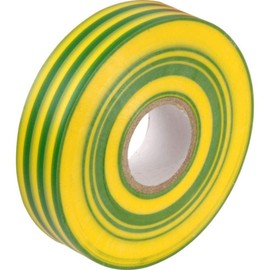 Green/Yellow PVC Electrical Insulation Tape Roll - 33m x 19mm x1