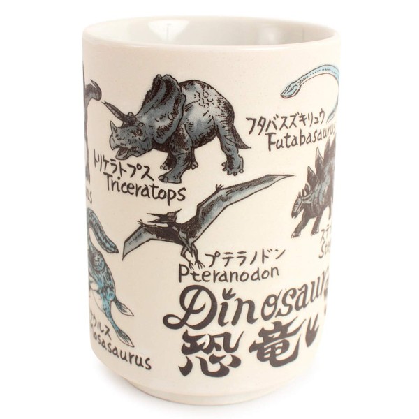 Mino ware Japanese Ceramics Sushi Yunomi Chawan Tea Cup Dinosaur made in Japan (Japan Import) YAY091