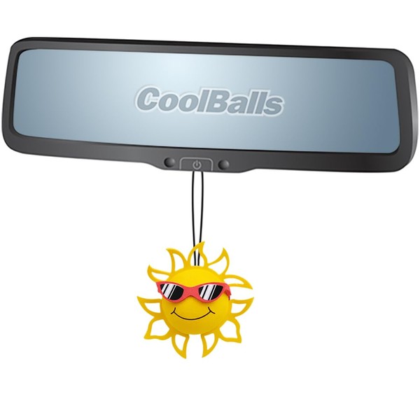 Coolballs California Sunshine Red Sunglasses Hanging Rear-View Mirror Dangler Car