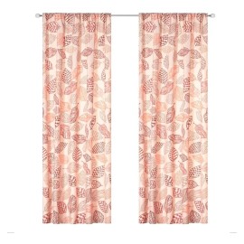 Elefantito Cortinas Cipres 2 Paneles De 1.30 X 2.20 Beige Hojas