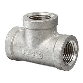 Thrifco Plumbing 9017065 1/2 Tee Stainless Steel - Packaged