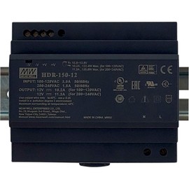 Meanwell HDR-150-12 DIN Rail Power Supply 150W, 12V