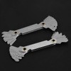 Marhynchus 2pcs Imperial Thread Gauge 55°+Metric60° Stainless Steel Screw Step