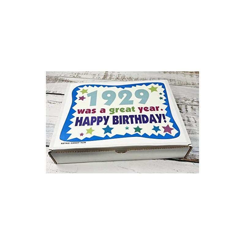 RETRO CANDY YUM ~ 1929 96th Birthday Gift Box of