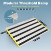Nuvium 5" Rise Door Threshold Ramps for Doorways, Stable Yellow