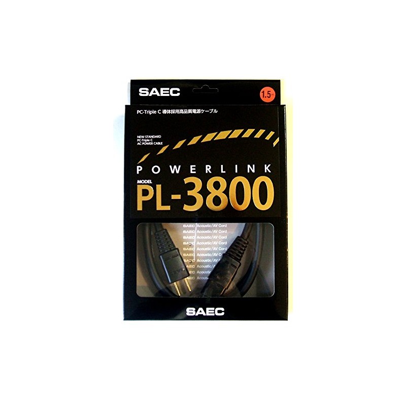 SAEC PC-Triple C導体 高品質電源ケーブル 1.5m PL3800-1.5