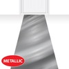 Beistle 30" x 50' Silver Metallic PVC Aisle Runner for
