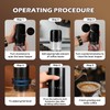 Electric coffee grinder with 38 adjustable grind settings, 1500 mAh
