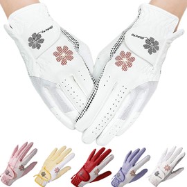 Baestappy Ladies' Colorful Golf Gloves for Both Hands - Cute Design x Comfortable Fit x Durability - Must-Have for Women