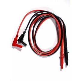 Unbranded TEST LEAD SET WITH NOTCHED SS TIP AND RA BANANA SOCKETS, 1000v 16 AMPS      E219