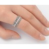 Sterling Silver Women's Bali Plain Nugget 3 Ring Set Beautiful