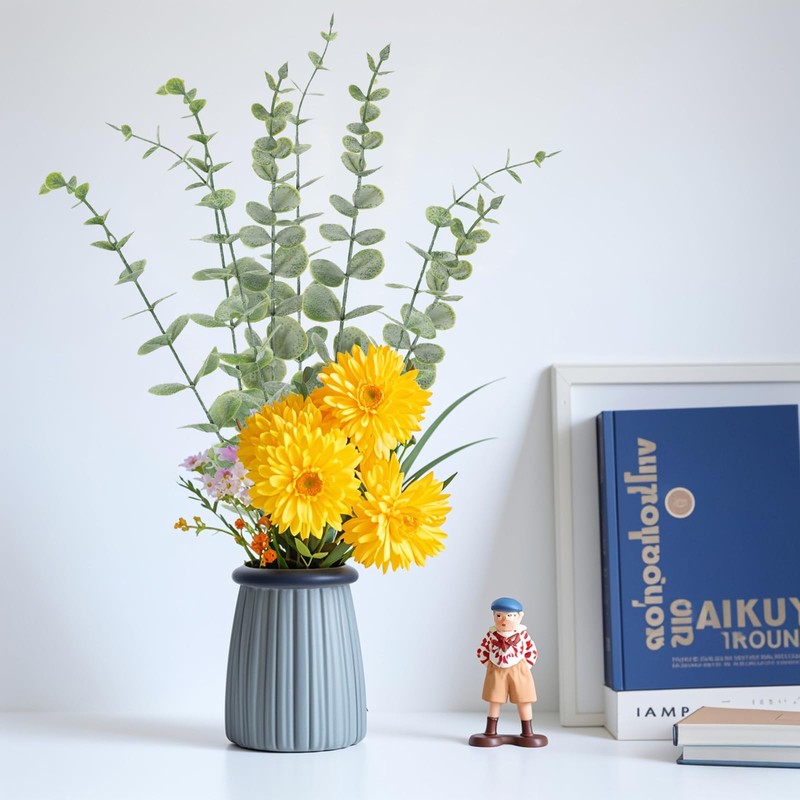 20pcs Eucalyptus Stems Artificial Eucalyptus Leaves Stems Artificial Fake Flowers