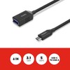 Staples TECH USB-C to USB A Audio/Video Adapter, Male to