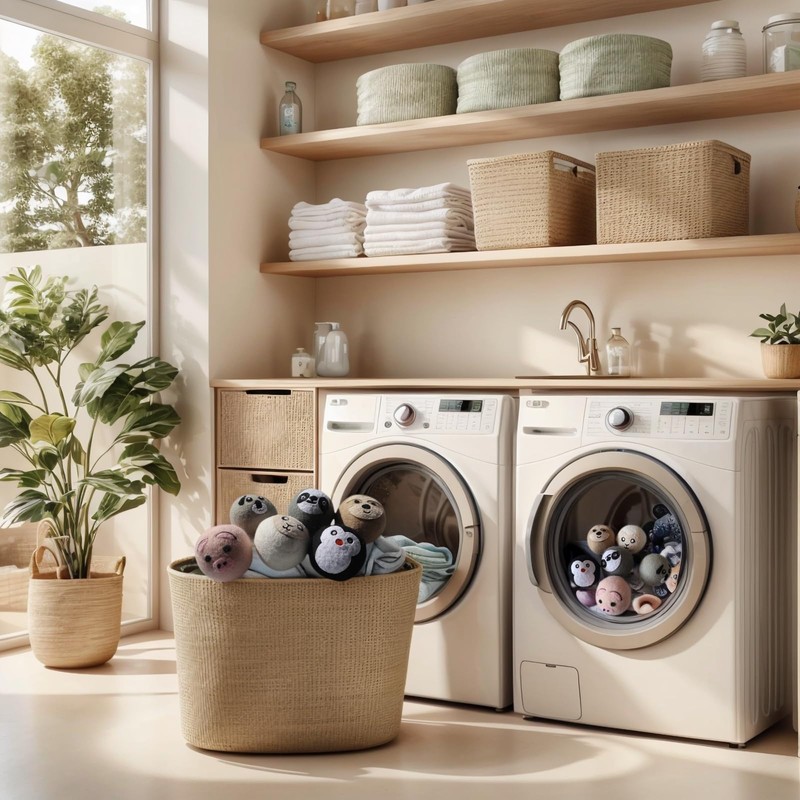 YWXWY Wool Dryer Balls, Cute Pattern Drying Balls for Laundry,