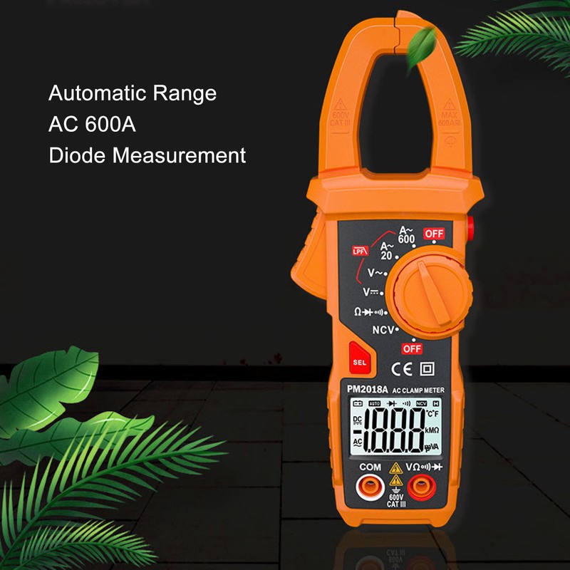 Clamp Multimeter High Accuracy Backlight Display Digital Clamp Amp Volt