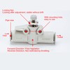 5Pcs Air Flow Control Valve PVC Fast Change Pneumatic Hose