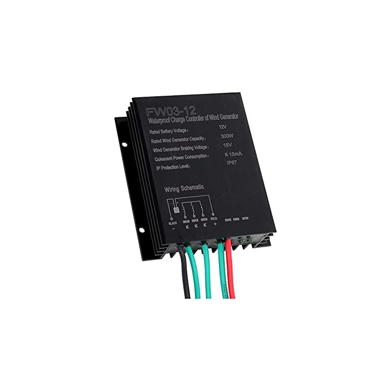 300W 12V Waterproof wind charge controller/regulator for 12V wind turbines/generators