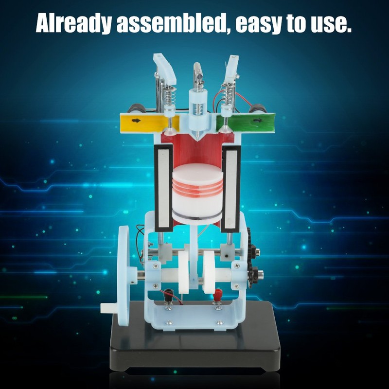 Raguso 4-Stroke Engine Model, Combustion Engine Model Kit for Physics,