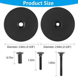 GuoluvSoo Premium Stainless Steel Door Hole Cover Plate - 2-5/8 Diameter Deadbolt Cover with Screws for Enhanced Security, Privacy & Aesthetic Appeal on Entry Doors