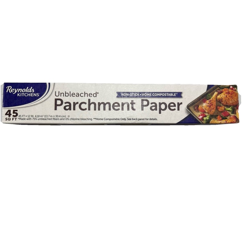 Reynolds Kitchens Unbleached Parchment Non Stick Paper Roll, 45 Square