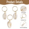 DOPENSPI 10PCS Shell Hair Clips, Boho Shell Hair Rings Seashell