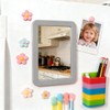 ARTLYMERS Magnetic Locker Mirror, 5x7 Real Glass Small Mirrors for