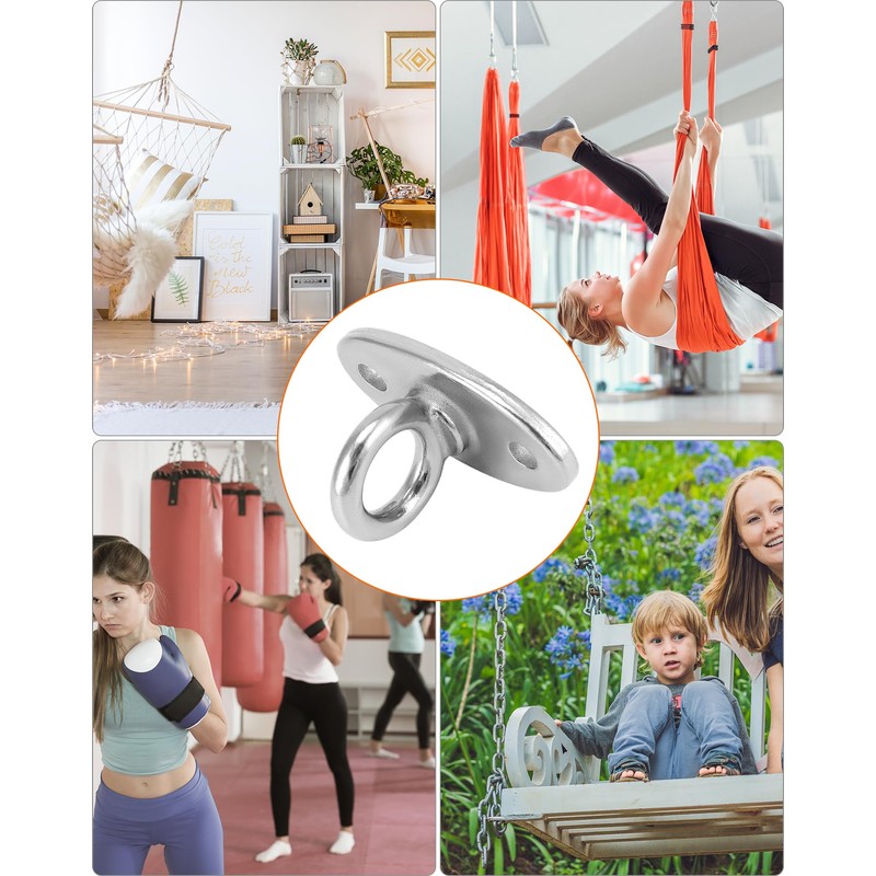 QWORK® Ceiling hook, heavy duty, punch bag bracket, hook hammock,