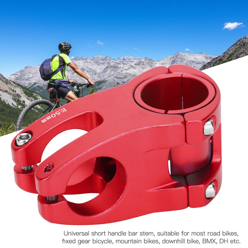 Aluminum Alloy Bicycle Bar Stem Mountain Bike Cycling Short Handlebar