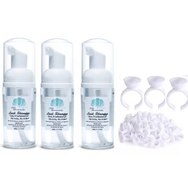 Jane Lashes 3 Lash Shampoo 50ml Pestaña Mink Espuma Limp + 100 Anillos