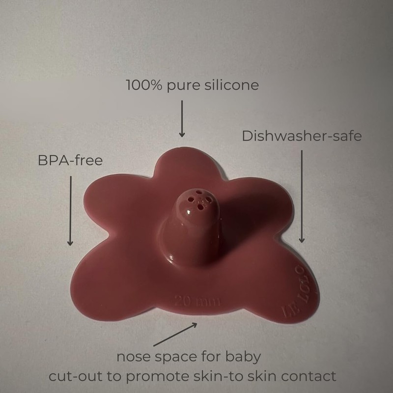 Le Lolo Colored Nipple Shield and Nipple Shield Sticker for