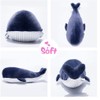 LALA HOME Large Blue Whale Stuffed Animal Giant Hugging Soft