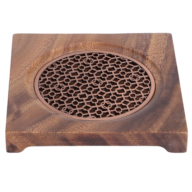 Household Innovative Walnut Square Teapot Mat Heat Insulation Coaster Tea
