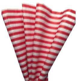 Red Stripe/Blue Anchors Nautical Tissue Paper Bundle for Gift Wrapping, 24 Large Sheets of Decorative Tissue Paper