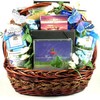 In Our Prayers, Large Sympathy Gift Basket with Two Mugs, Scripture Filled Writing Journal and Lots of Comfort Snacks