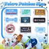 FUNCOLOR Service Dog Patch for Harness: 12Pcs Blue Theme Hook