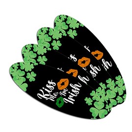 St. Patrick's Day Kiss Me I'm Irish Double-Sided Oval Nail File Emery Board Set 4 Pack