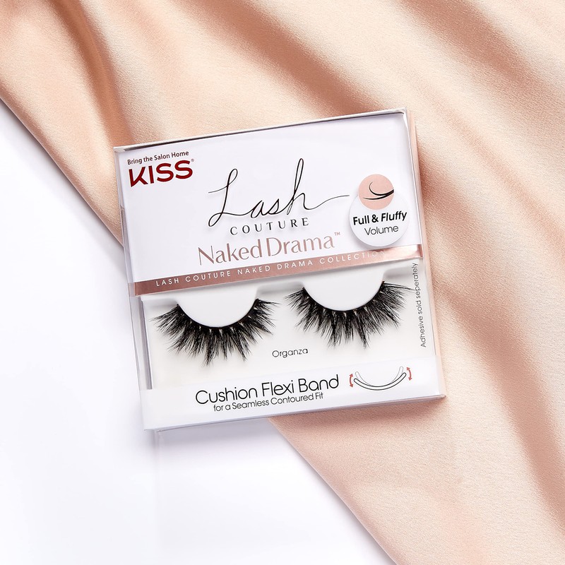 KISS Lash Couture Naked Drama Collection 1 Pair Organza Full