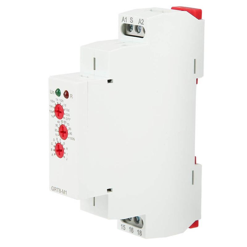 GRT8-M1 Multifunctional Delay Time Relay, 35mm DIN Rail Mount AC