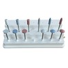 Set of 12 miniature mounted silicone polisher for metals, ceramics