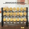 TESUNMU Gold Spice Jars with Label，4oz Seasoning Containers, Glass Spice